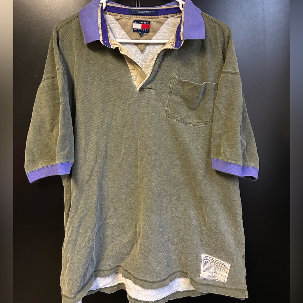 Vintage Tommy Hilfiger Surplus Style Military Polo